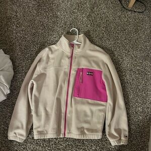 Tommy Hilfiger Cream and Pink Fleece Jacket
